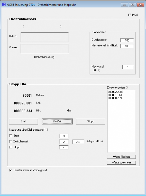 Steuerungssoftware für Velleman K8055 und VM110 – Bild 9