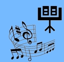 Musiknoten und Accessoires